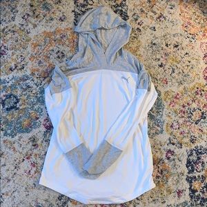 PUMA hooded running shirt.